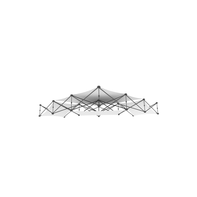 Xclaim 10ft 6 Quad Pyramid Fabric Popup Display Kit 02