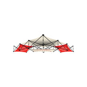 Xclaim 10ft 6 Quad Pyramid Fabric Popup Display Kit 02