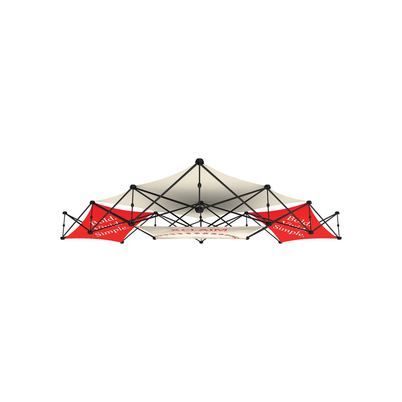 Xclaim 10ft 6 Quad Pyramid Fabric Popup Display Kit 02