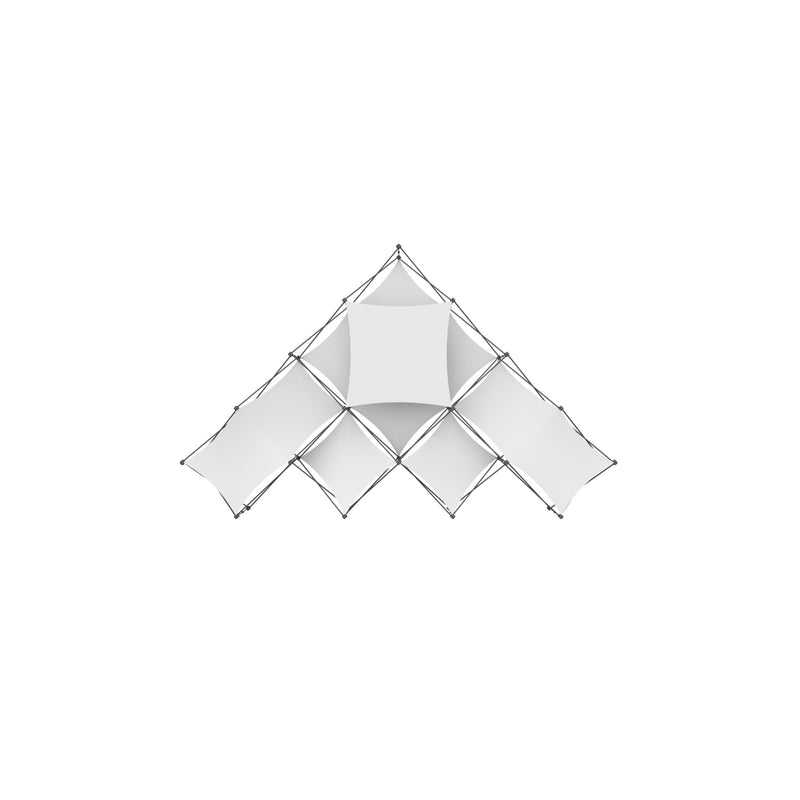 Xclaim 14ft 10 Quad Pyramid Fabric Popup Display Kit 01