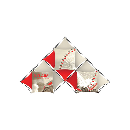 Xclaim 14ft 10 Quad Pyramid Fabric Popup Display Kit 02