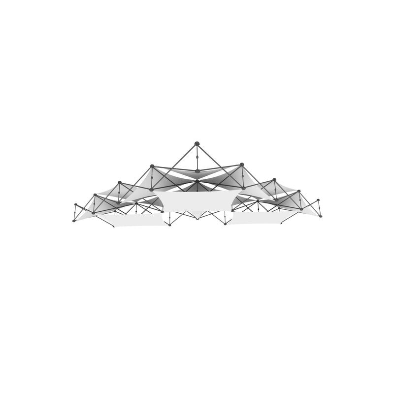 Xclaim 14ft 10 Quad Pyramid Fabric Popup Display Kit 02
