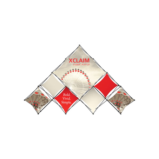 Xclaim 14ft 10 Quad Pyramid Fabric Popup Display Kit 03