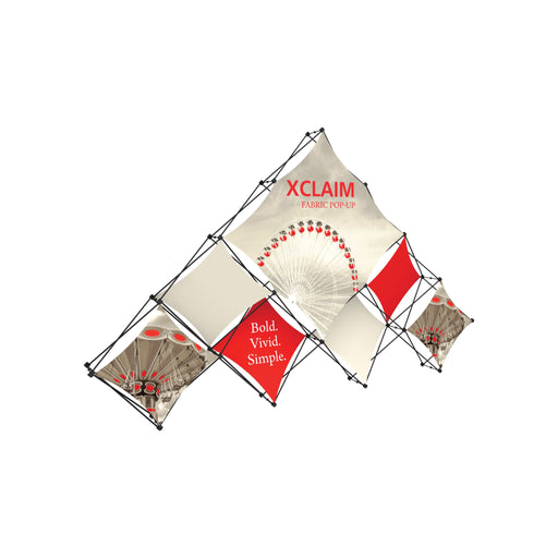 Xclaim 14ft 10 Quad Pyramid Fabric Popup Display Kit 03