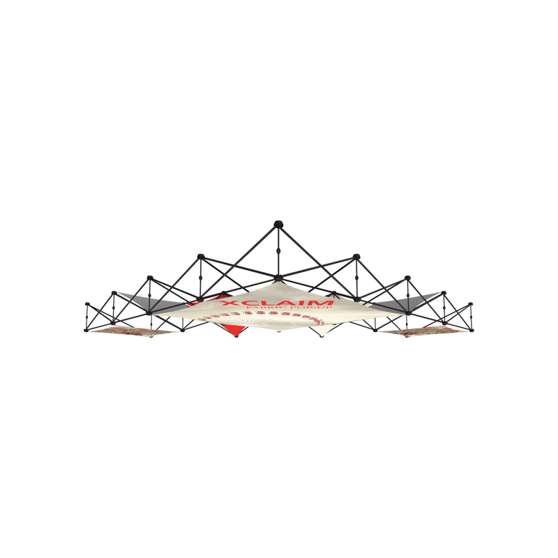 Xclaim 14ft 10 Quad Pyramid Fabric Popup Display Kit 03