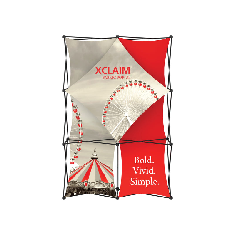 Xclaim 5ft Full Height Fabric Popup Display Kit 01