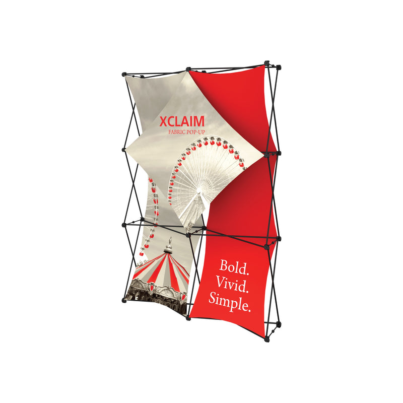 Xclaim 5ft Full Height Fabric Popup Display Kit 01
