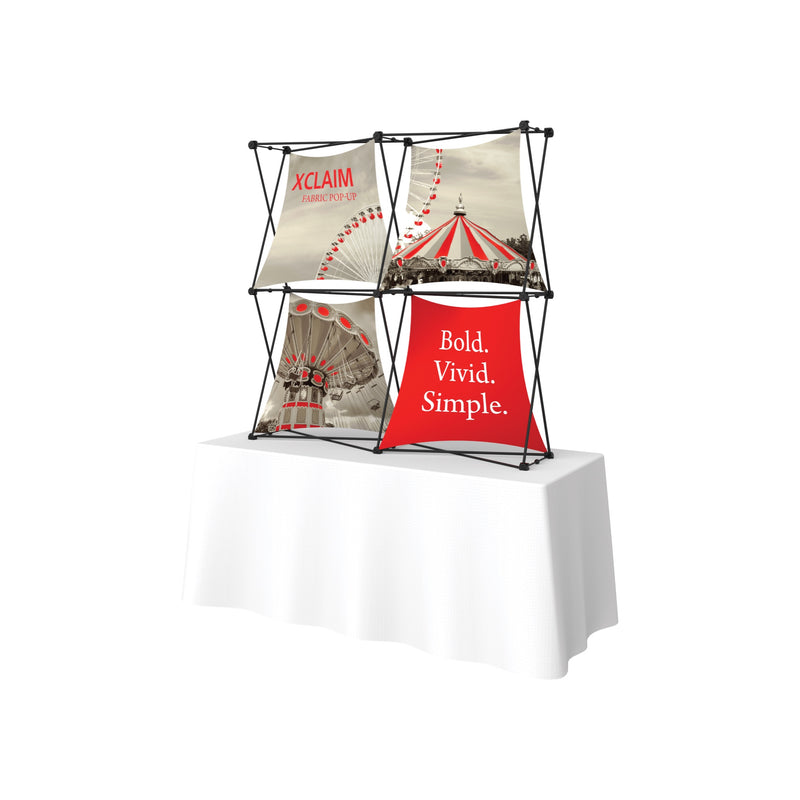 Xclaim 5ft Tabletop Fabric Popup Display Kit 04