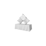 Xclaim 8ft Tabletop 3 Quad Pyramid Fabric Popup Display Kit 01