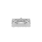 Xclaim 8ft Tabletop 3 Quad Pyramid Fabric Popup Display Kit 01