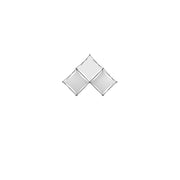 Xclaim 8ft Tabletop 3 Quad Pyramid Fabric Popup Display Kit 01