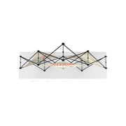 Xclaim 8ft Tabletop 3 Quad Pyramid Fabric Popup Display Kit 01