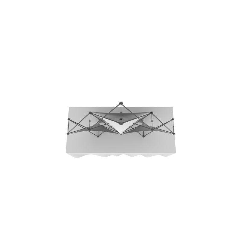 Xclaim 8ft Tabletop 3 Quad Pyramid Fabric Popup Display Kit 02