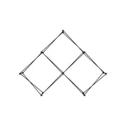 Xclaim 8ft Tabletop 3 Quad Pyramid Fabric Popup Display Kit 02