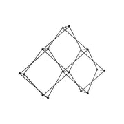 Xclaim 8ft Tabletop 3 Quad Pyramid Fabric Popup Display Kit 01