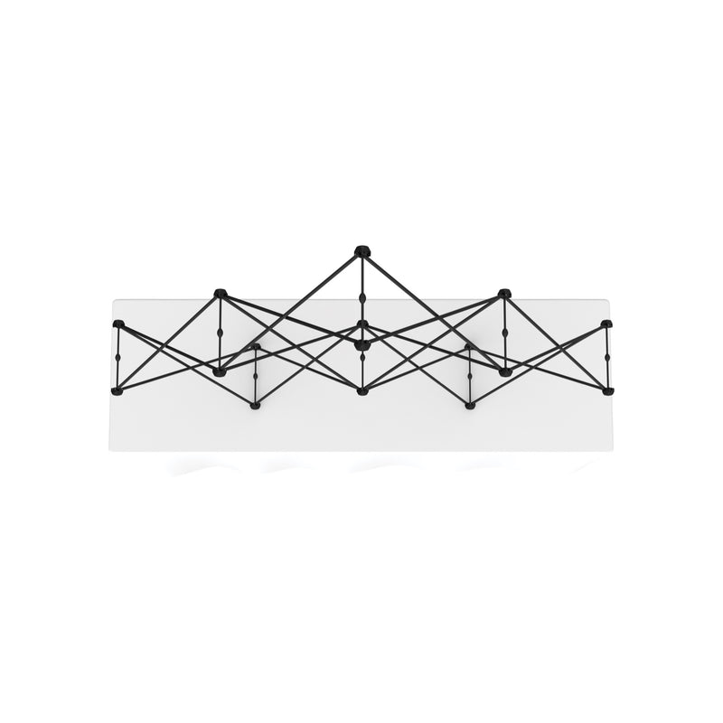 Xclaim 8ft Tabletop 3 Quad Pyramid Fabric Popup Display Kit 02