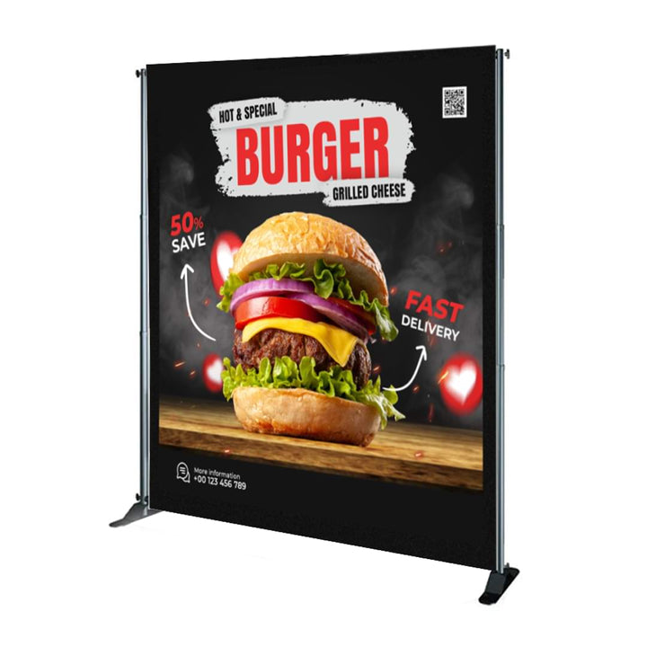 Fabric 7X8 Backdrop Banner Stand Kit