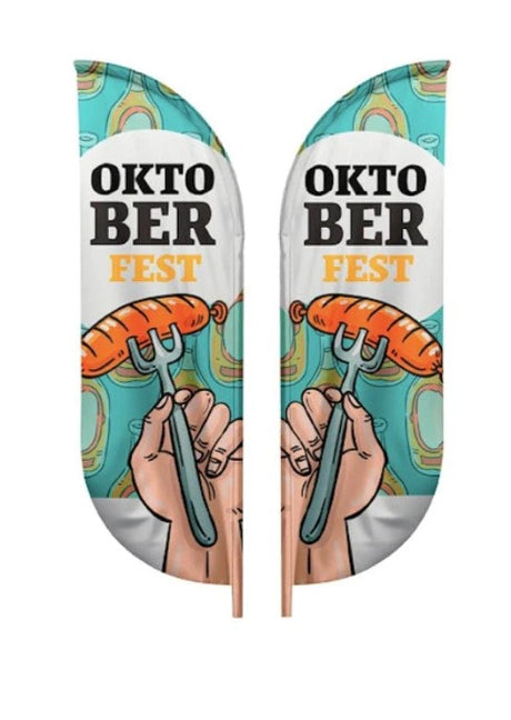 Blade flag double graphic only 12 ft