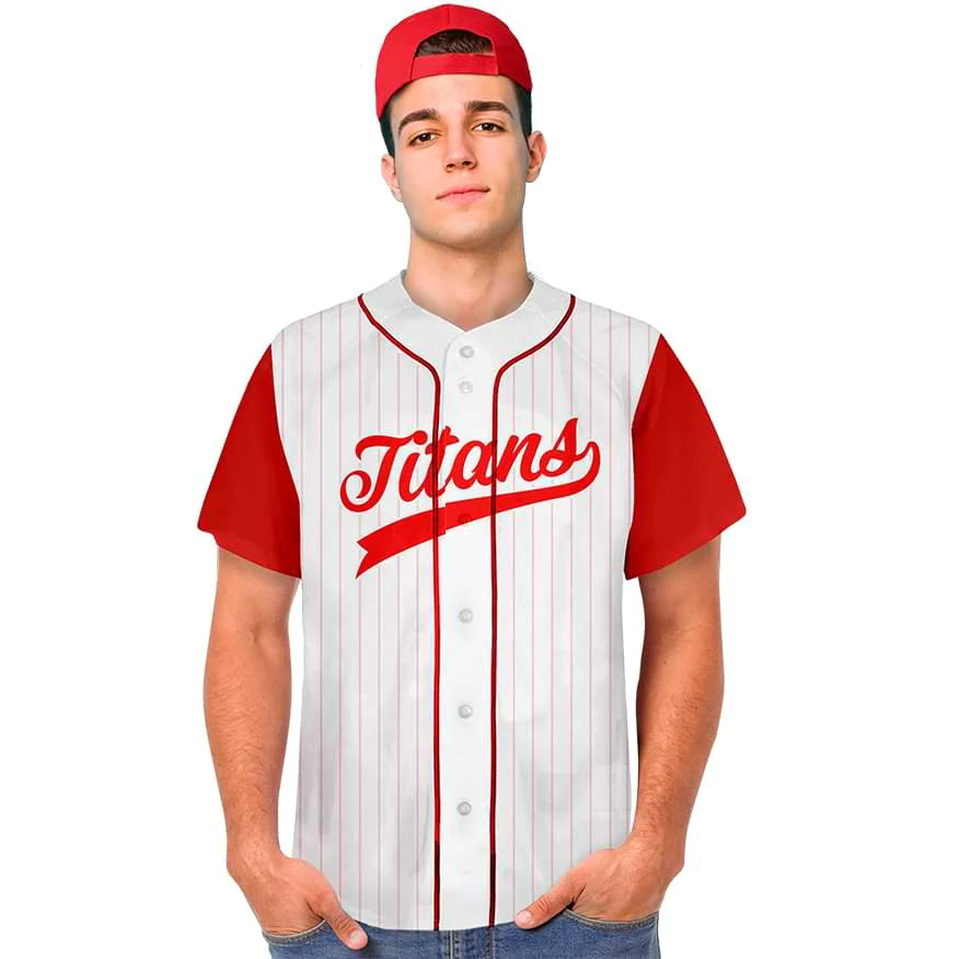 Men's Full Button Custom Baseball Jersey
