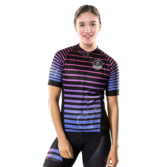 Women’s 3/4 Zip Short Sleeve Cycling Jersey