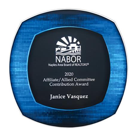 25MCD973BBL Florentia Acrylic Plaque