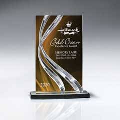 25MCD1022BGO Sweeping Ribbon Award