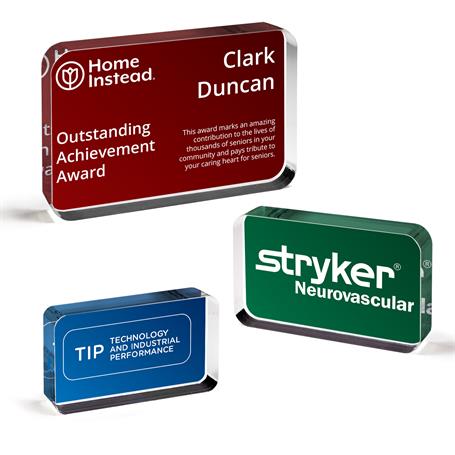 25MCD1370 Translucent Eggshell Acrylic Paperweight