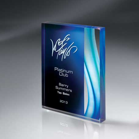 25MCDUS01B Aquus Lucite Tablet Award