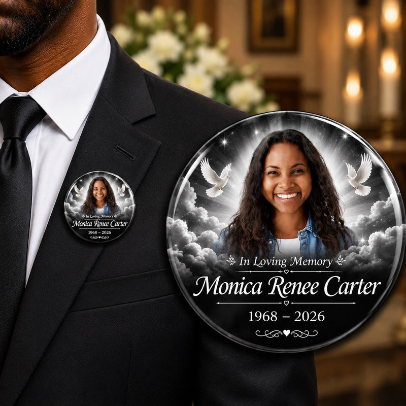 MB19 - Heaven Gray Memorial Button