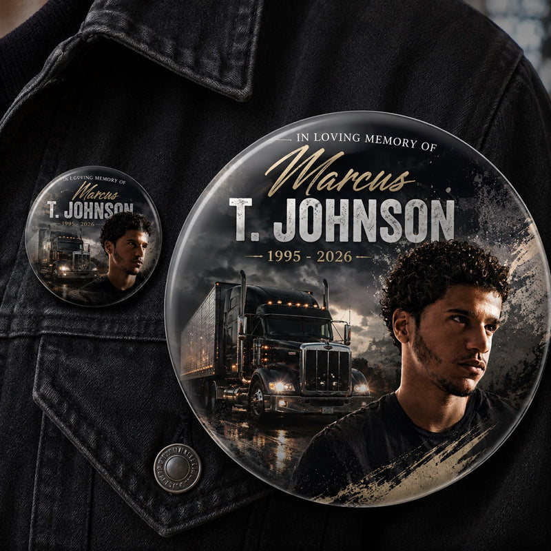 MB23 - Trucking Memorial Button