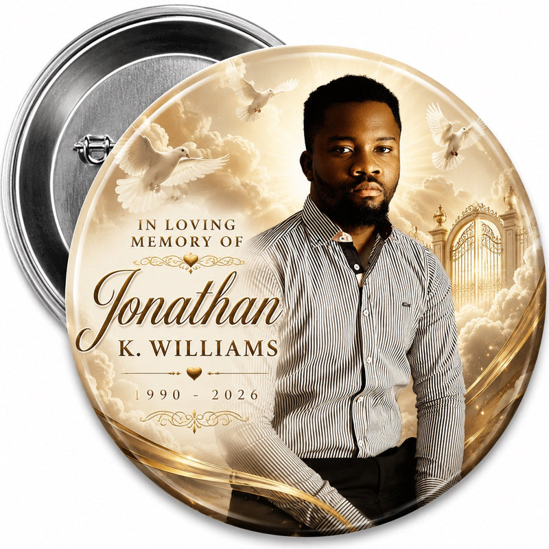 MB29 - Heavenly Glow Memorial Button