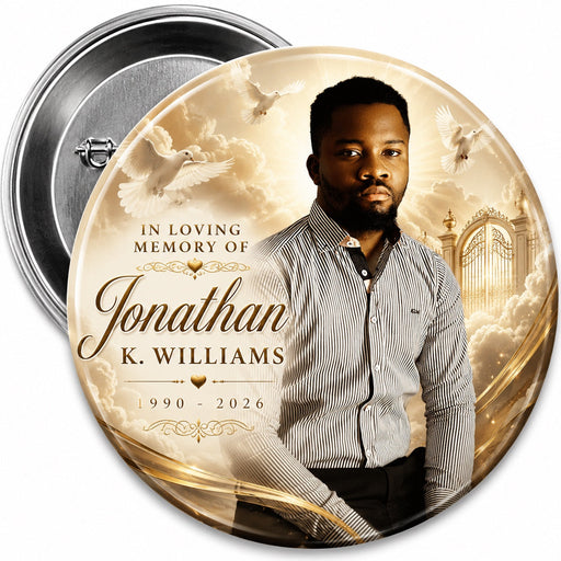 MB29 - Heavenly Glow Memorial Button