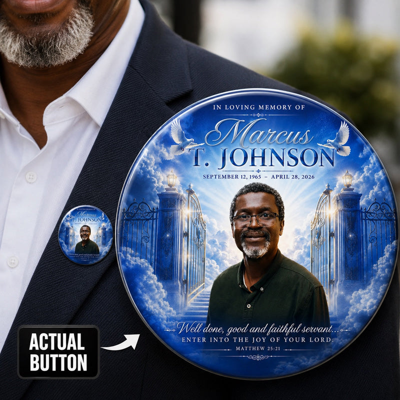 MB7 - Heavenly Gates Memorial Button