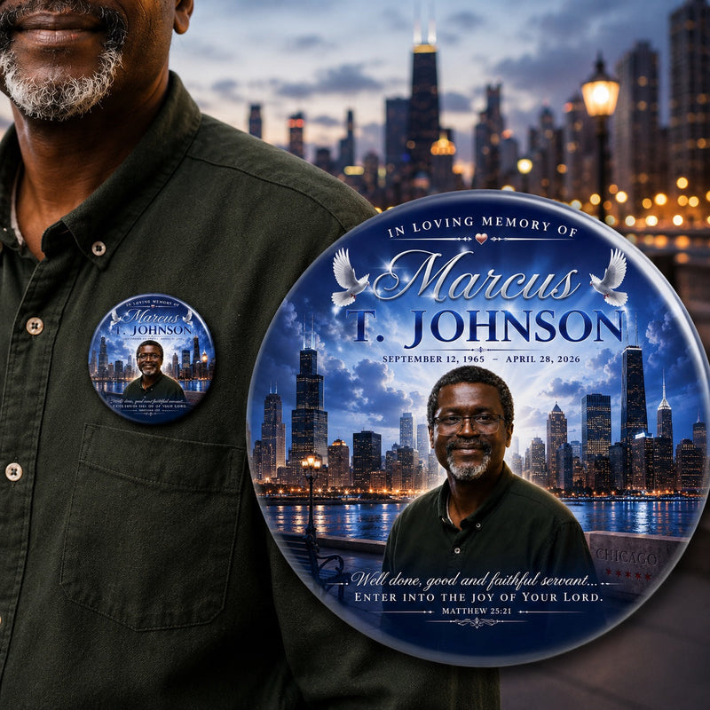 MB8 - Chicago Memorial Button