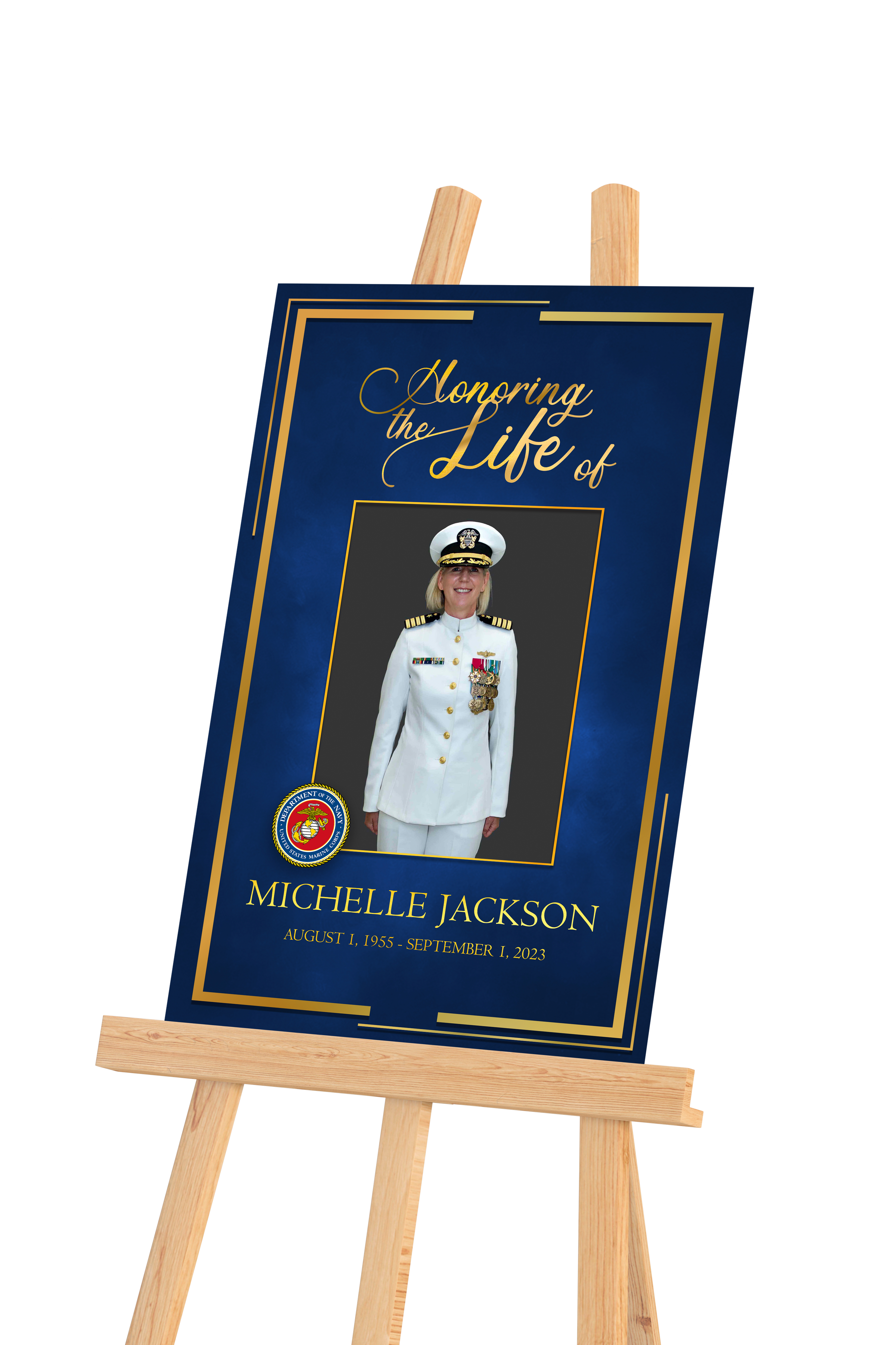 #39PE Navy Photo Enlargement