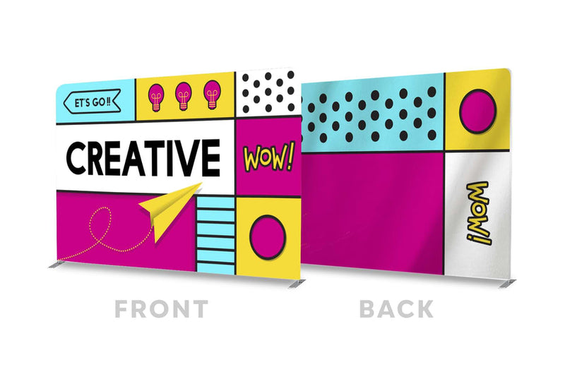 Fabric 10x8 Backdrop Banner Tube Kit Double-Sided