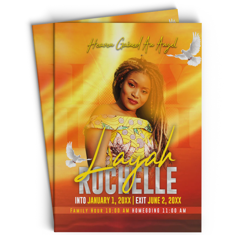 #68MP Bright Spirit Memorial Program Design