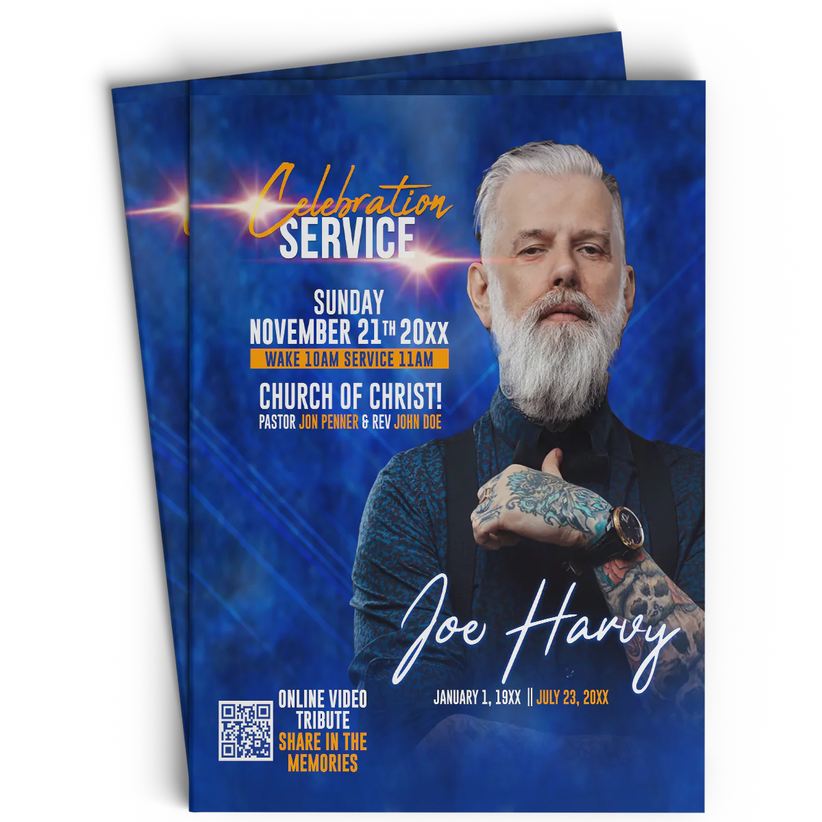 #55MP Harvy Blue Memorial Program Design