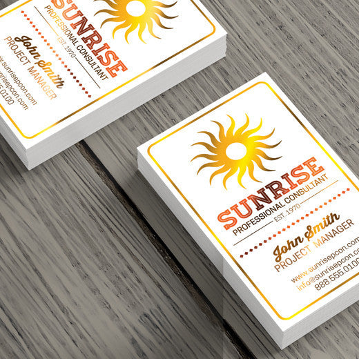 Color Foil Business Cards